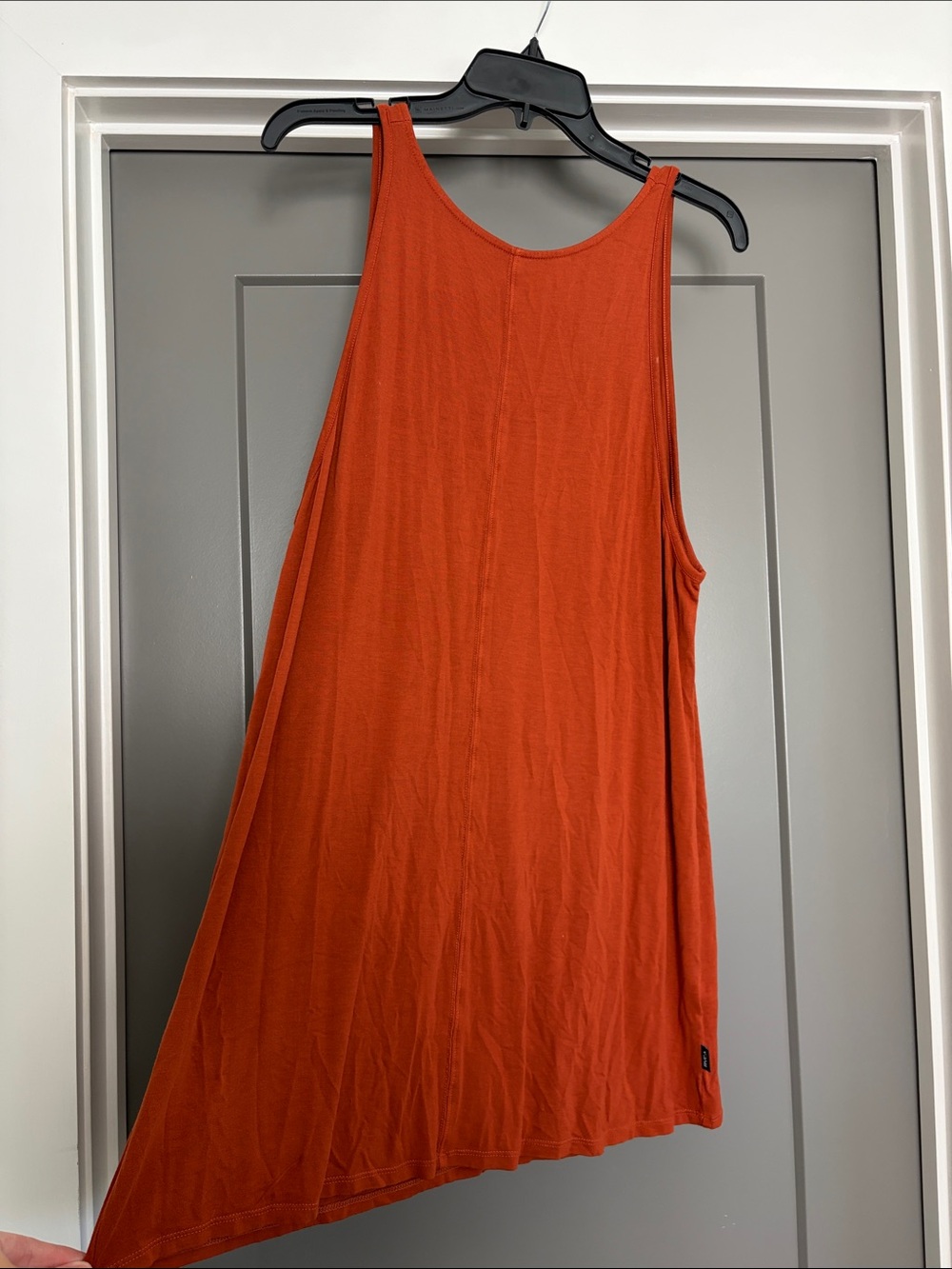 Women's RVCA Rust Orange Sleeveless Mini Dress